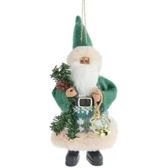 North Pole Trading Co Woodland Santa Set 2 Piece - Picture 2 of 8